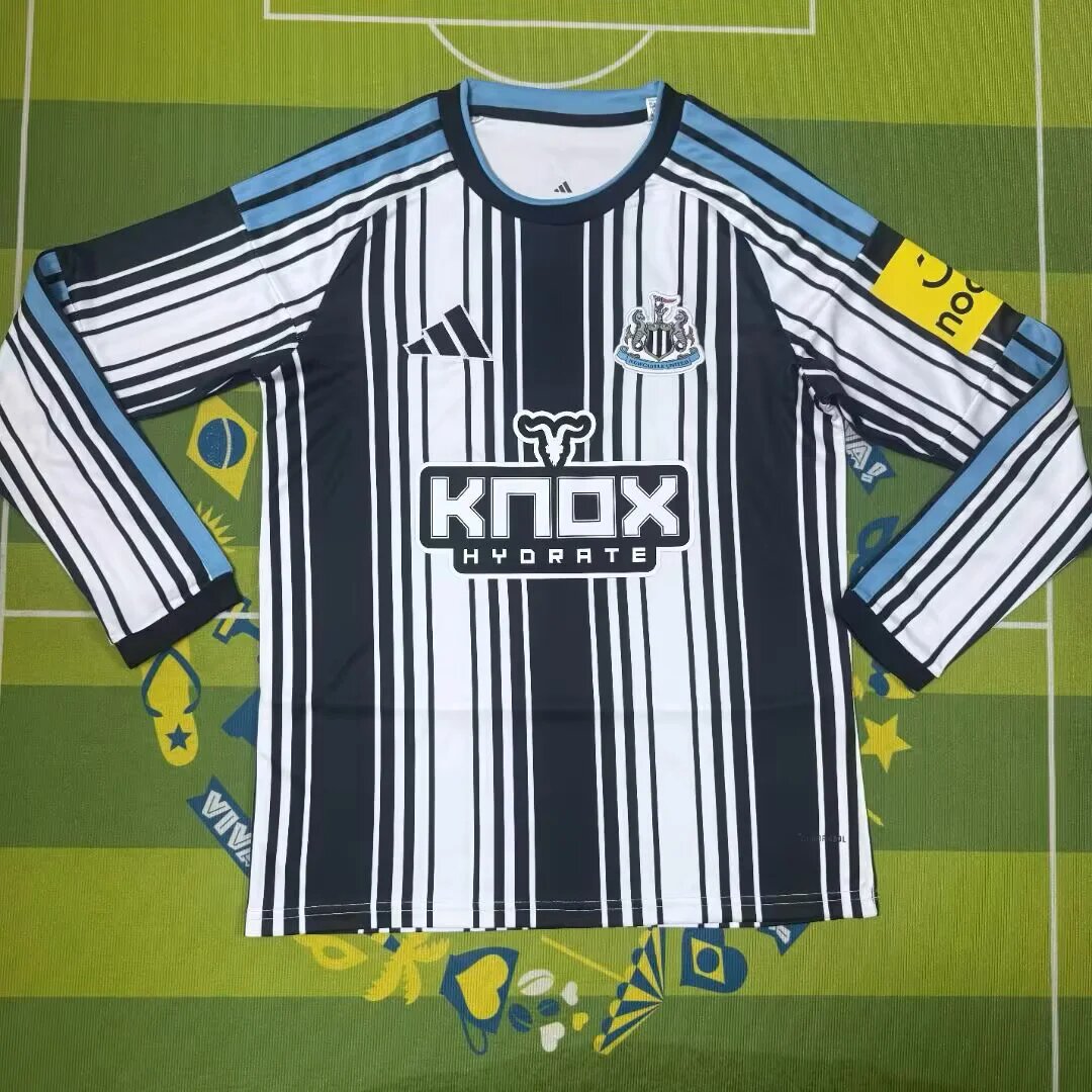 AAA Quality Newcastle 26/27 Home Sponsor Long Soccer Jersey